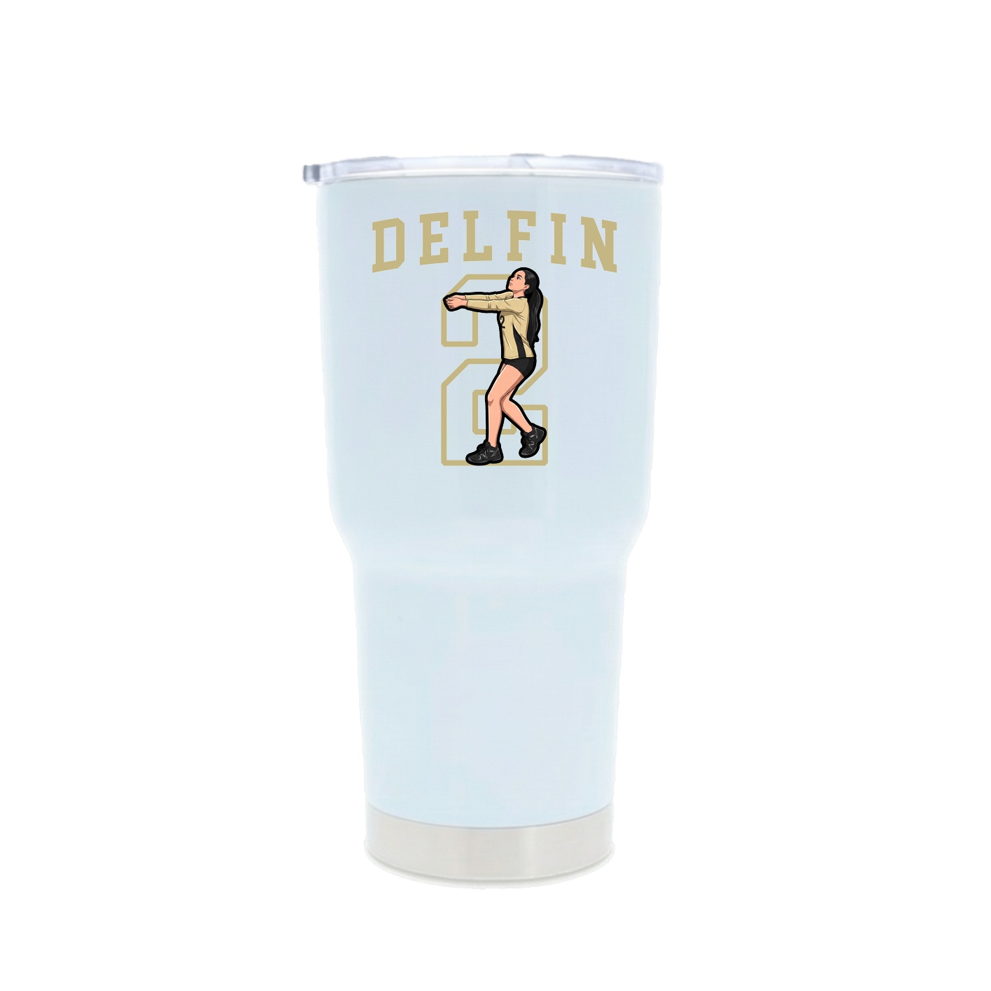 30oz Stainless Steel Tumbler — Shirsey in White
