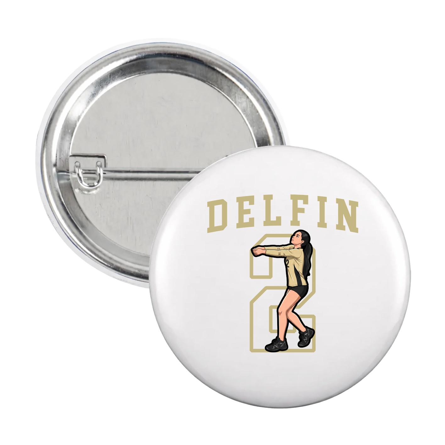 Game Day Button — Shirsey in White