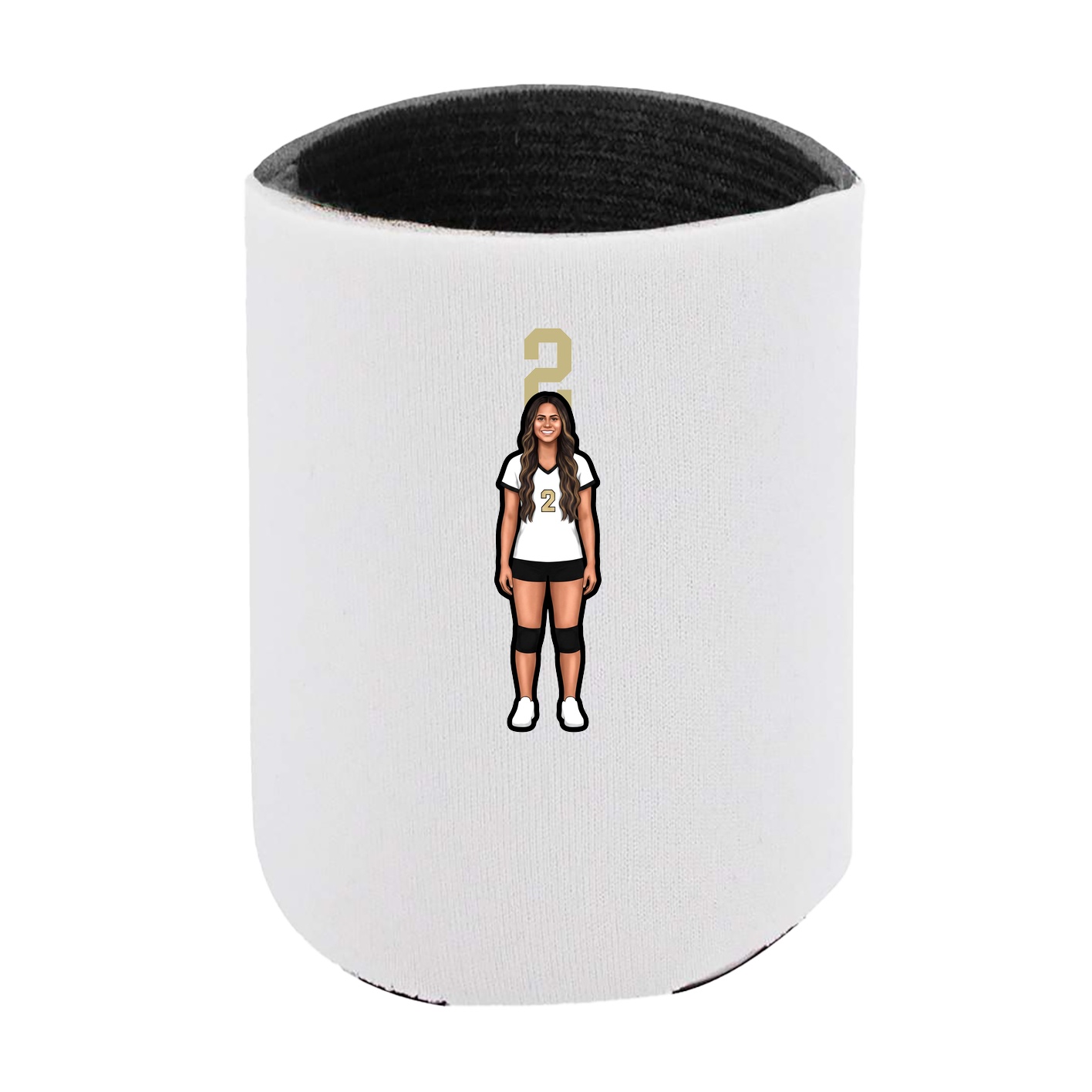 Can Holder — Number Top in White
