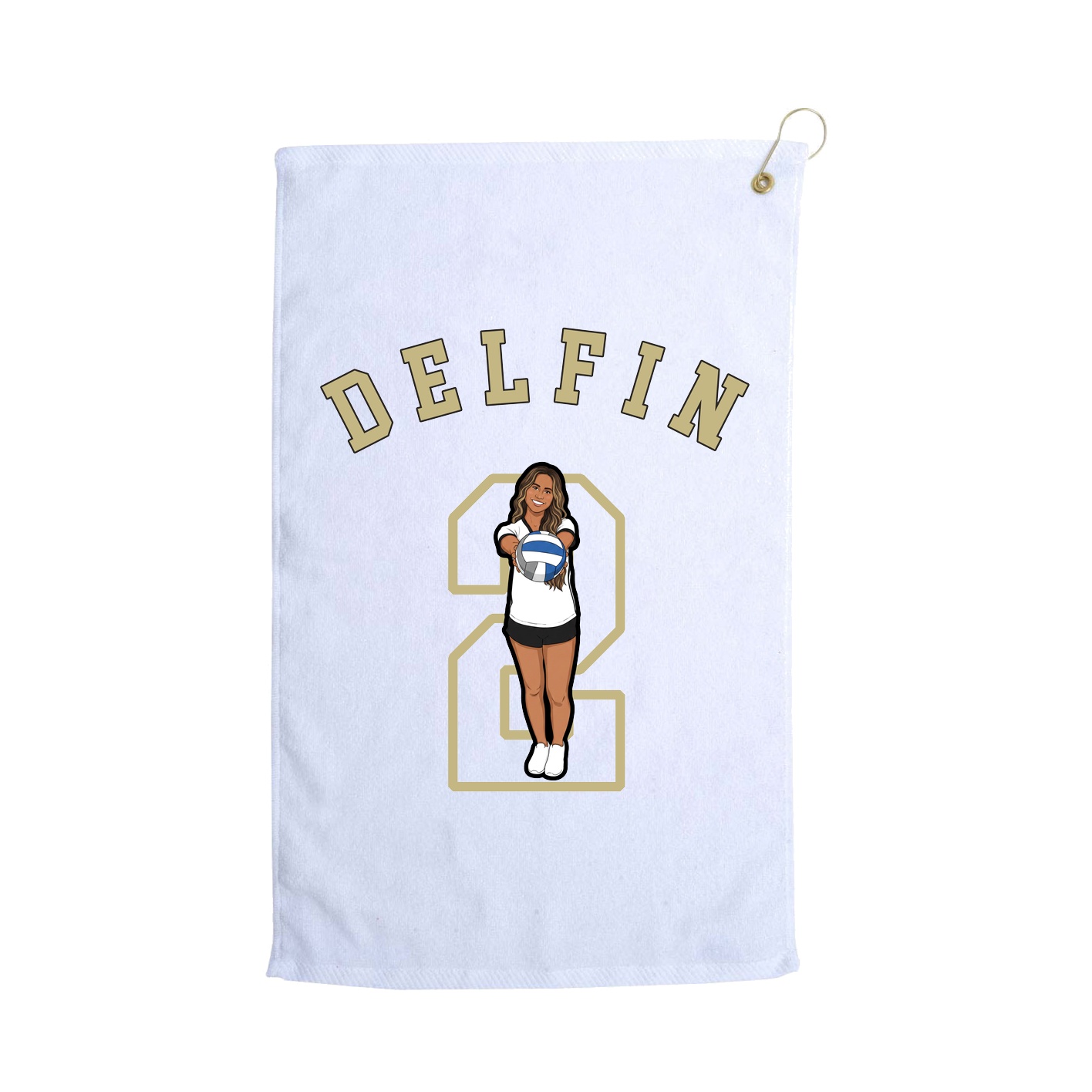 Golf Towel — Shirsey Arch in White