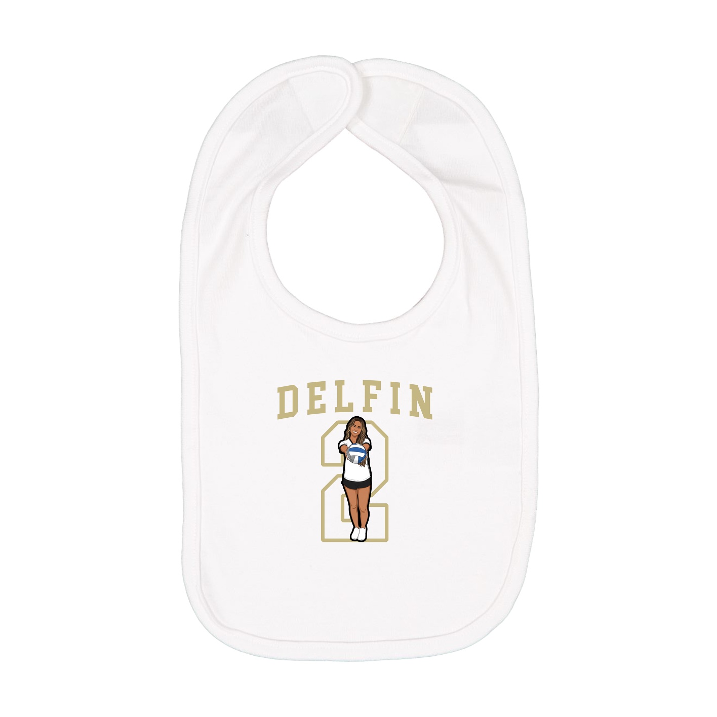 Infant Bib — Shirsey in White