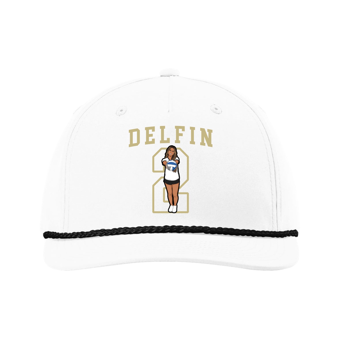 Five-Panel Classic Rope Cap — Shirsey in White