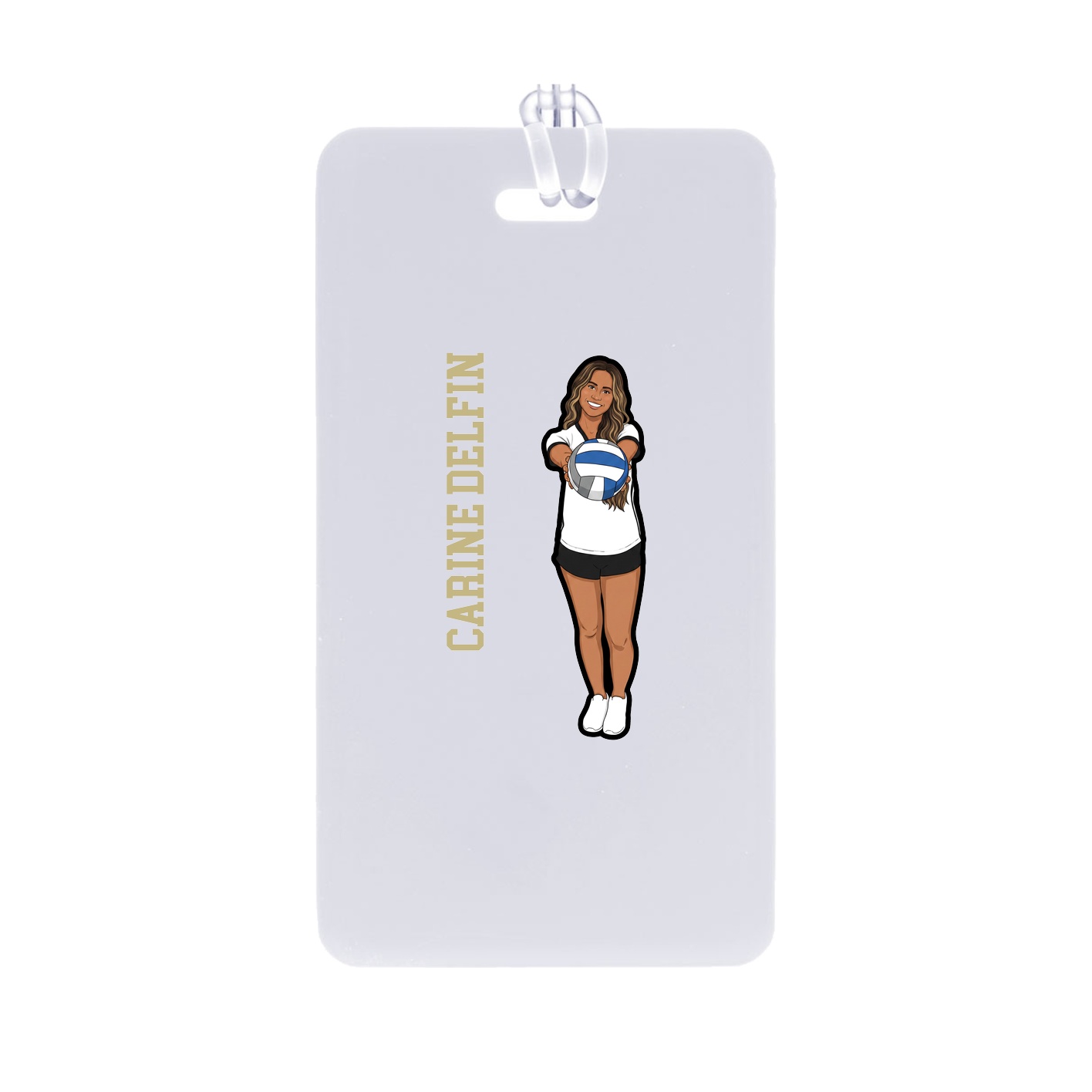 Bag Tag — Name Vertical in Classic
