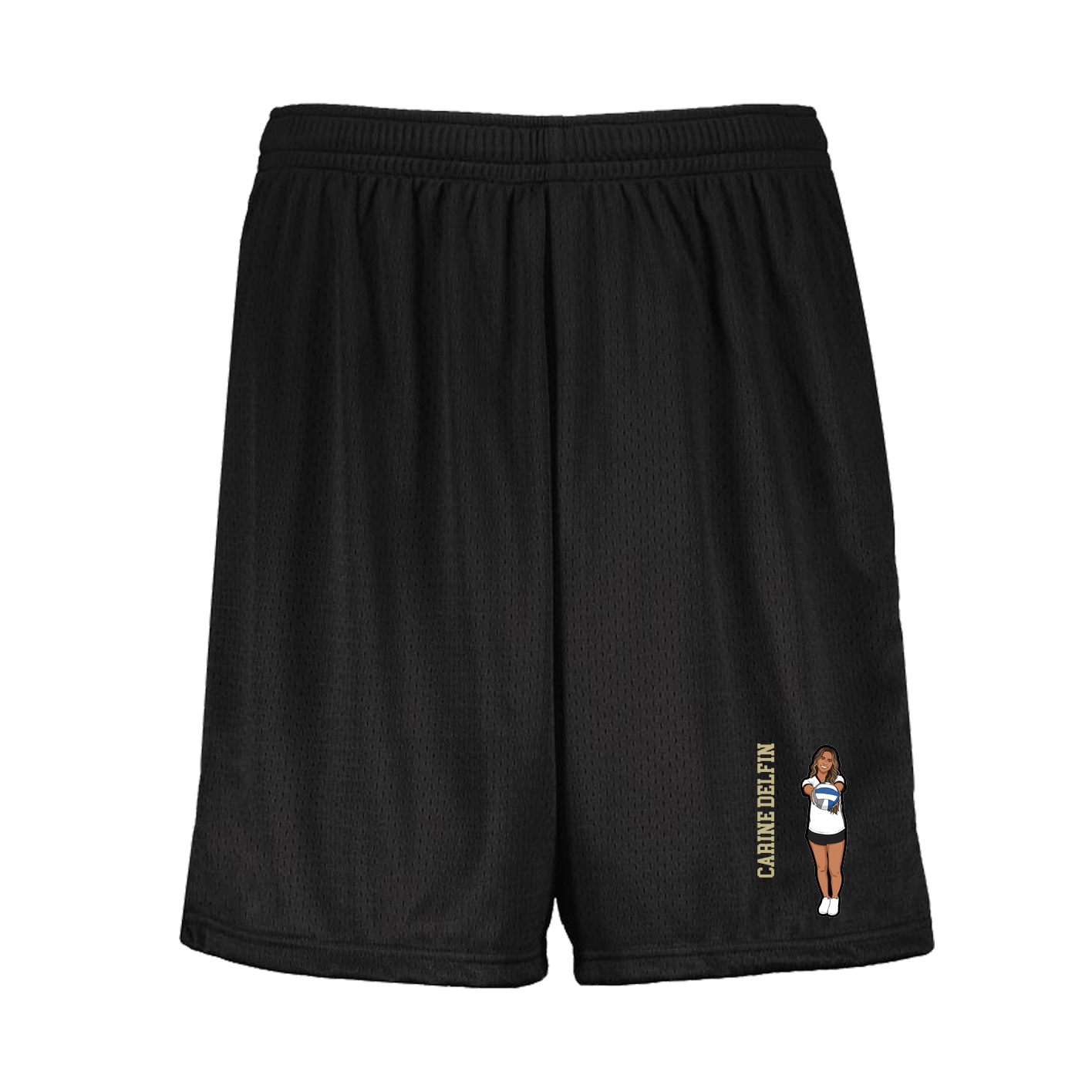 Shorts — Name Vertical in Black