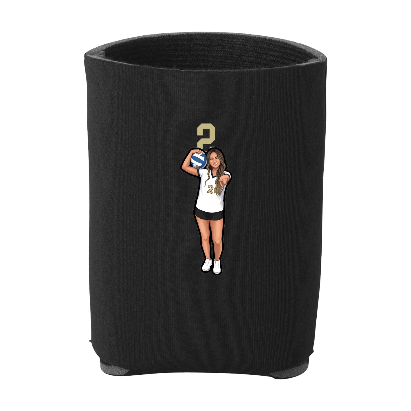 Can Holder — Number Top in Black