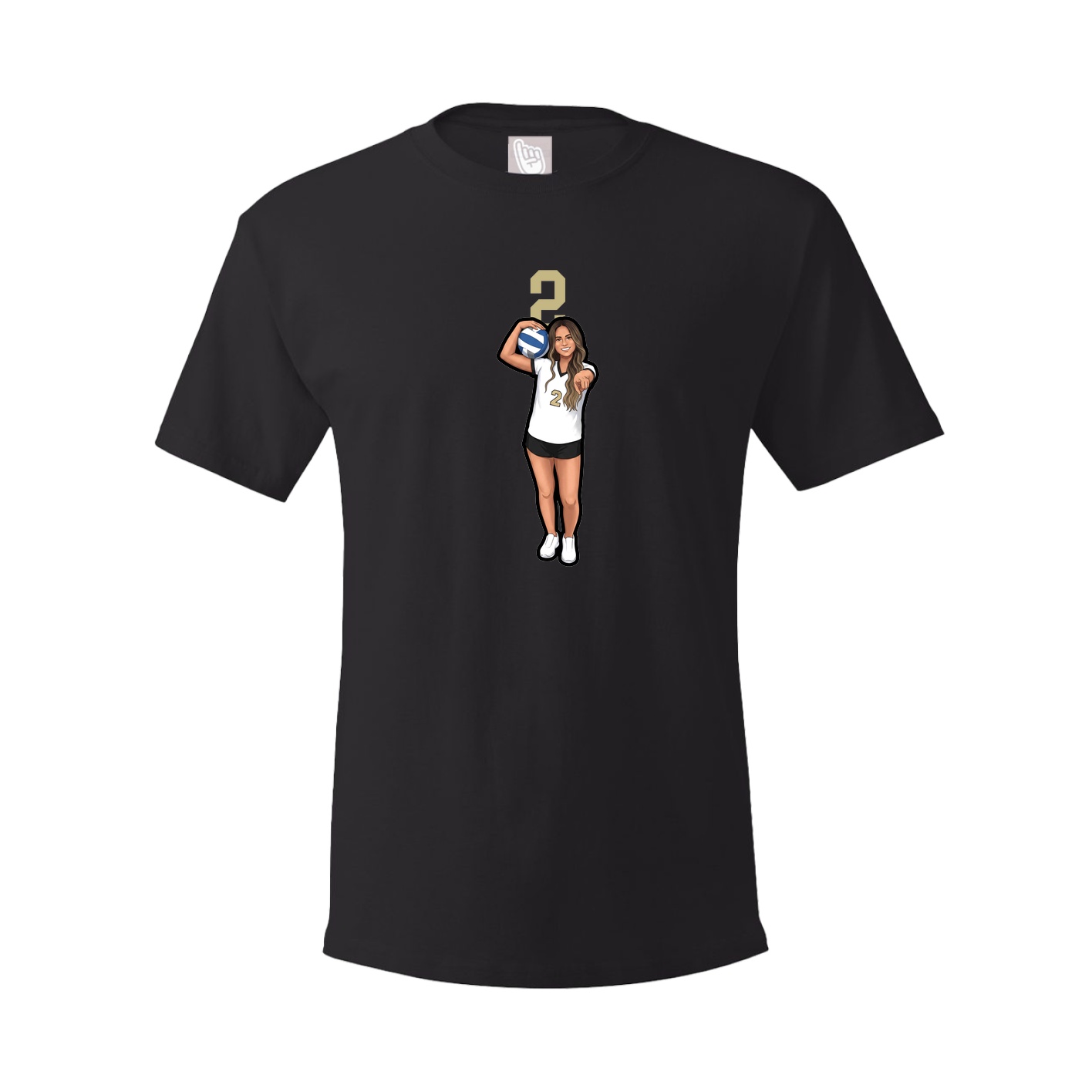 Tee — Number Top in Black