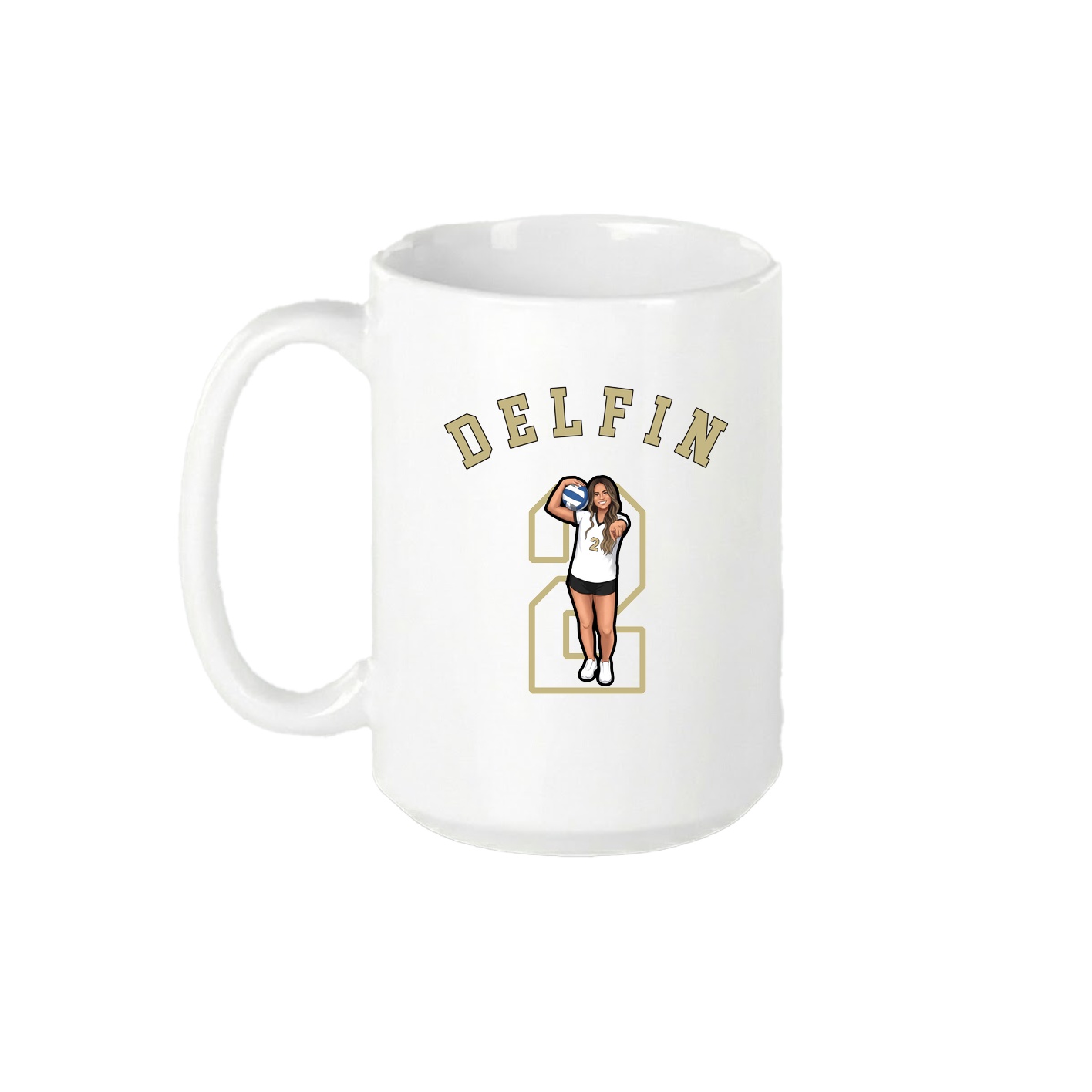 15oz Coffee Mug — Shirsey Arch in White