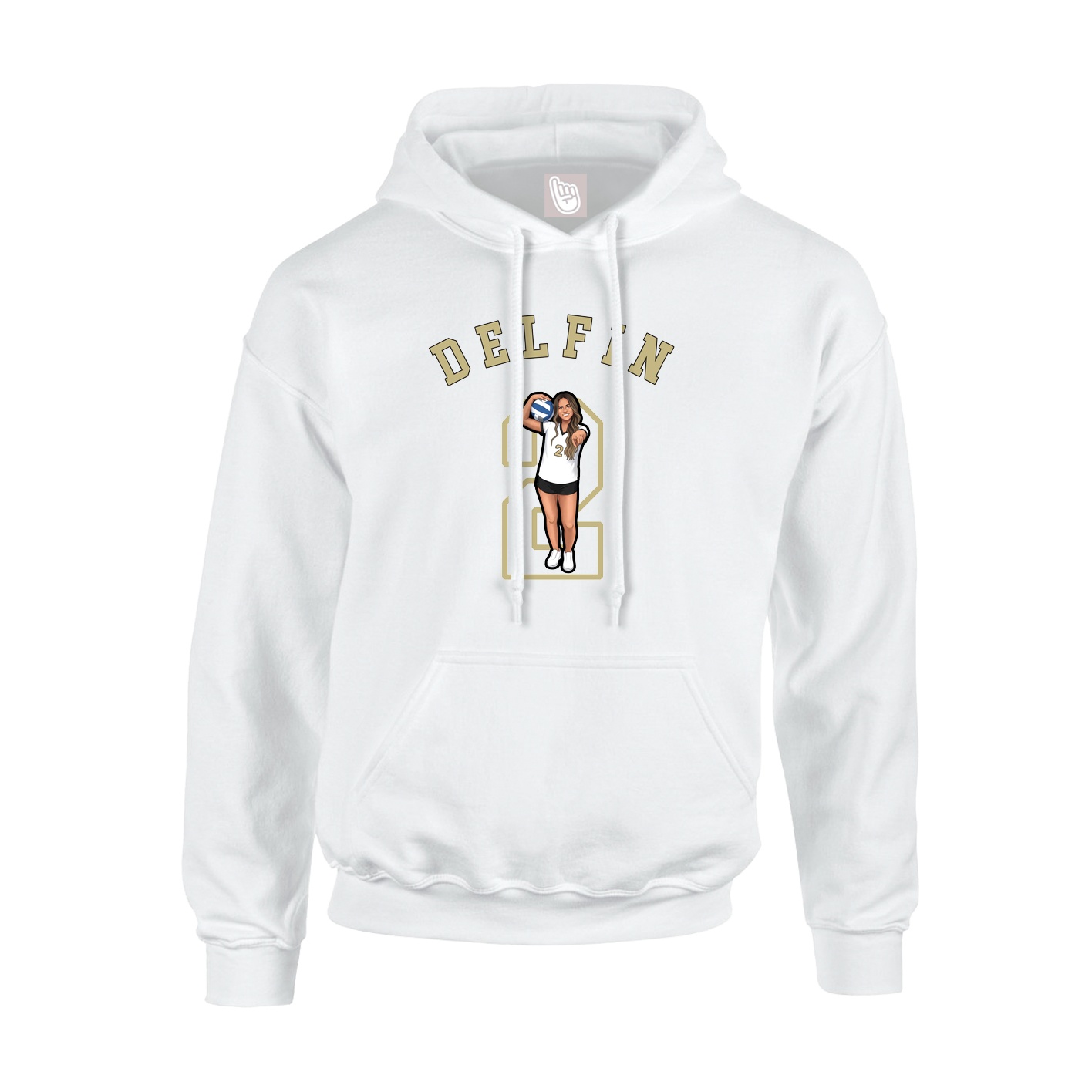 Hoodie — Shirsey Arch in White