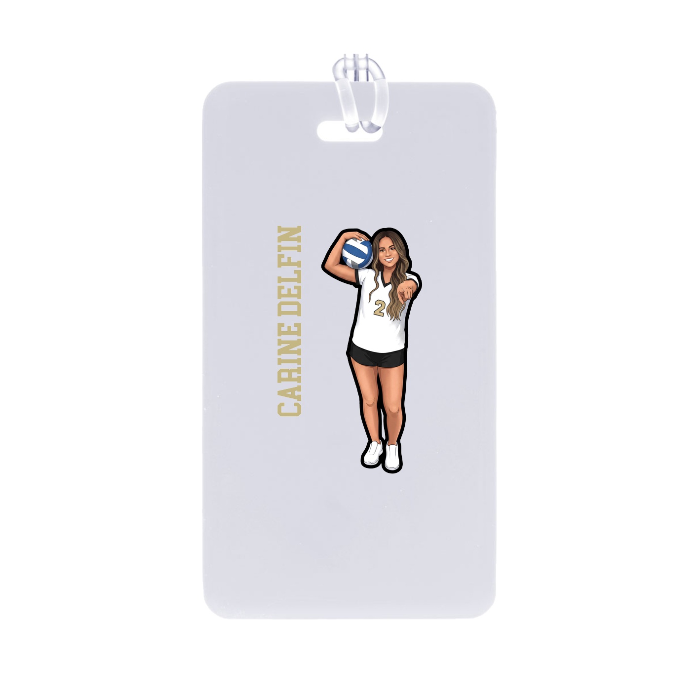 Bag Tag — Name Vertical in Classic