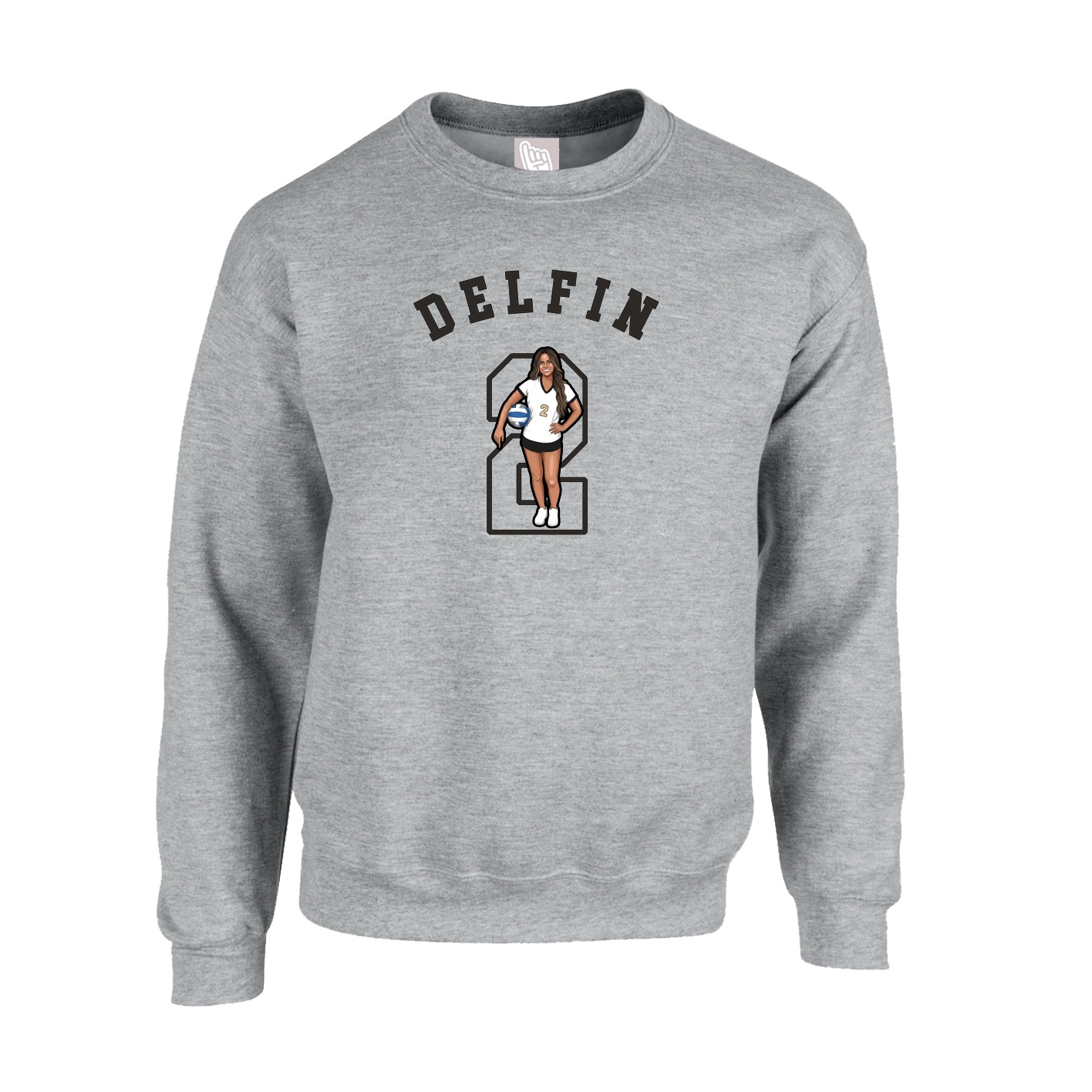 Fleece Crew — Shirsey Arch in Grey