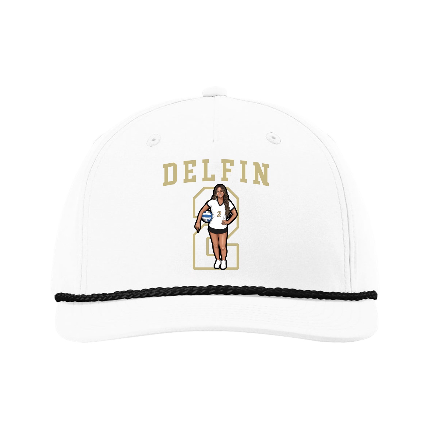 Five-Panel Classic Rope Cap — Shirsey in White