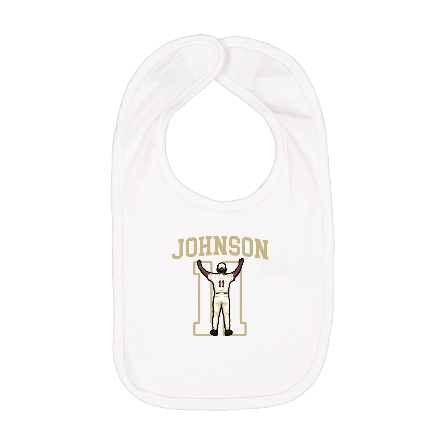 Infant Bib — Shirsey in White