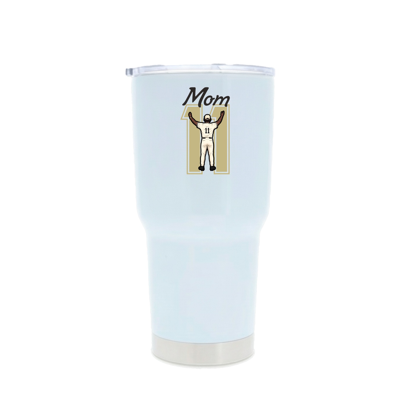 30oz Stainless Steel Tumbler — Mothers Day Shirsey in White