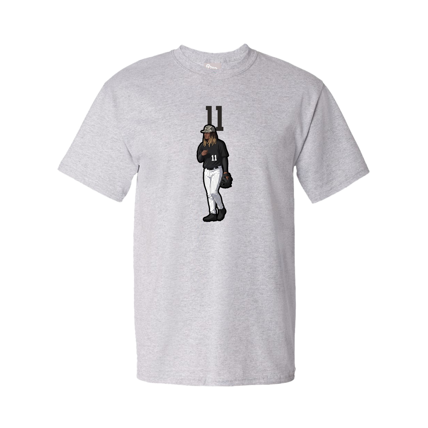 Tee — Number Top in Grey