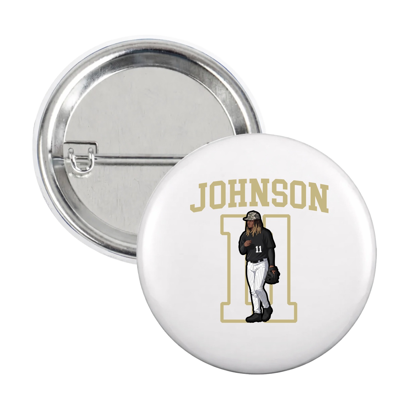 Game Day Button — Shirsey in White