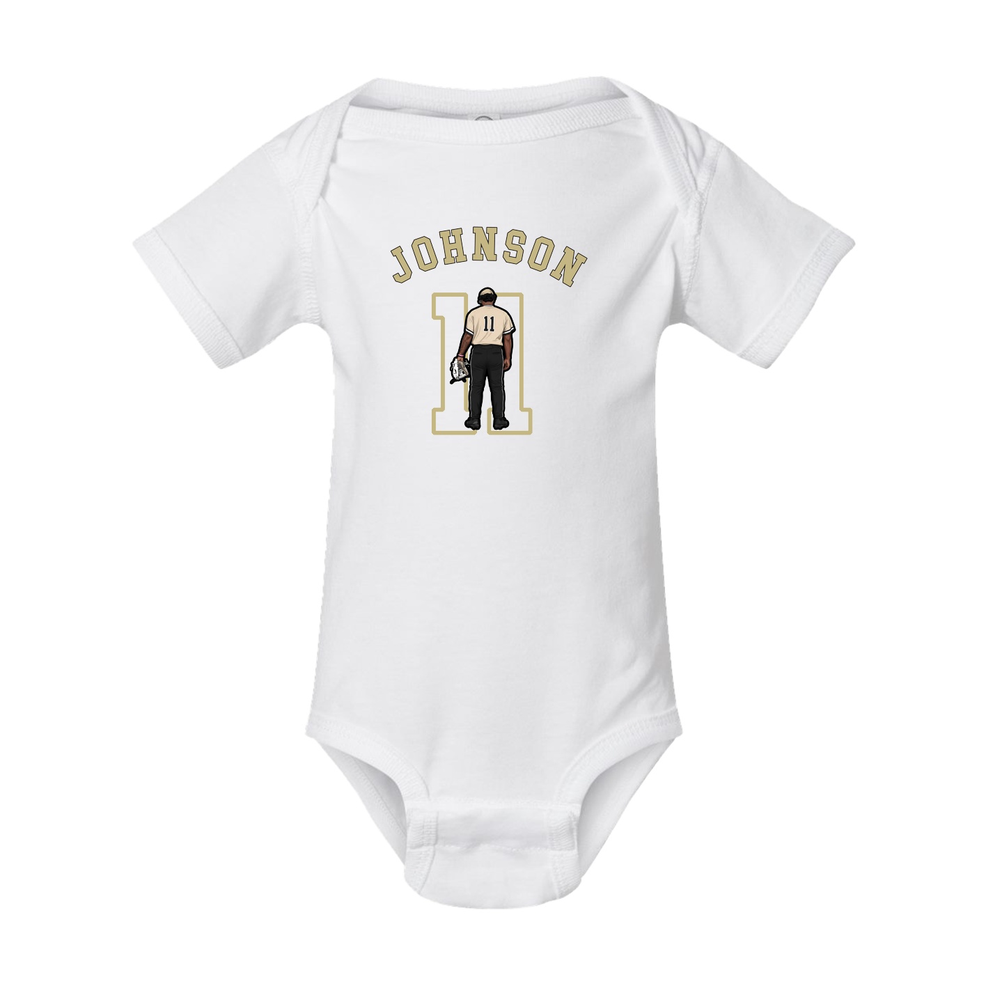 Baby Onesie — Shirsey Arch in White