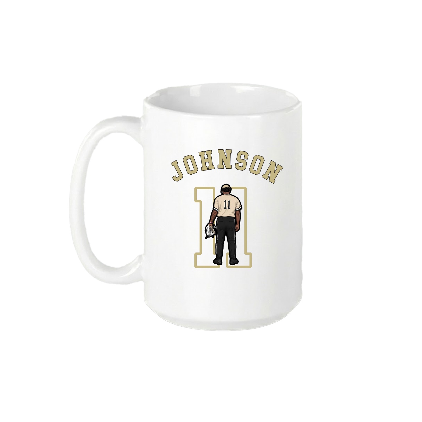 15oz Coffee Mug — Shirsey Arch in White