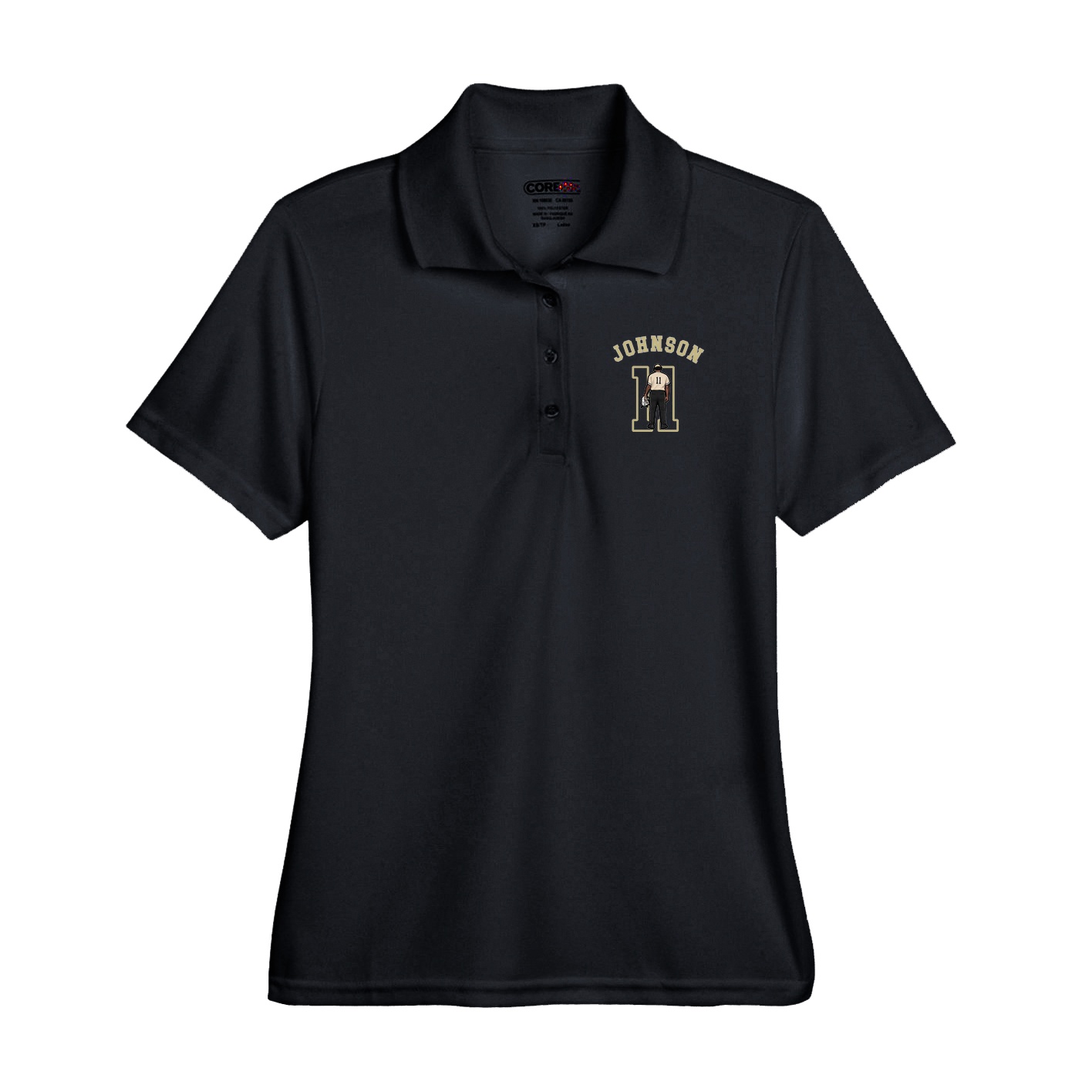 Performance Polo — Shirsey Arch in Black