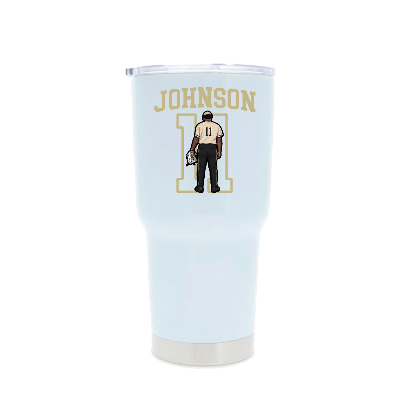 30oz Stainless Steel Tumbler — Shirsey in White