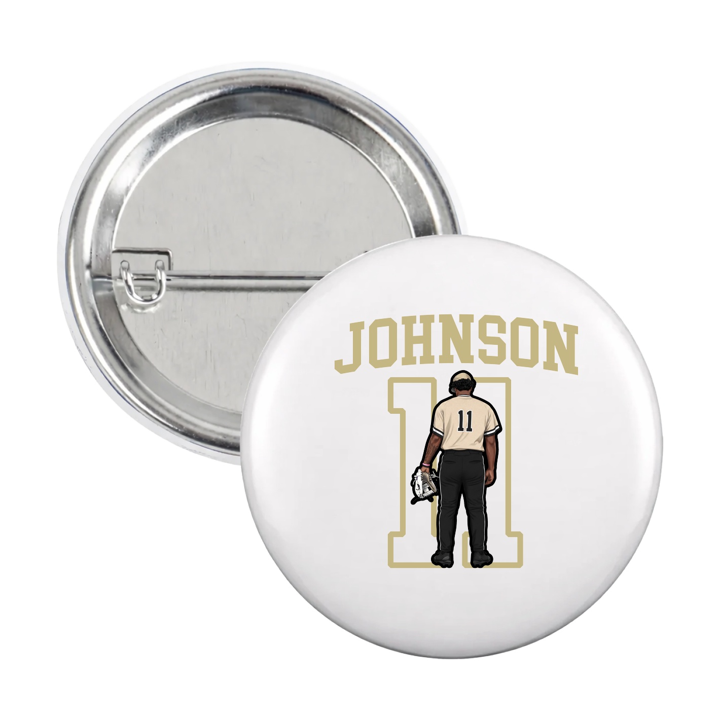 Game Day Button — Shirsey in White