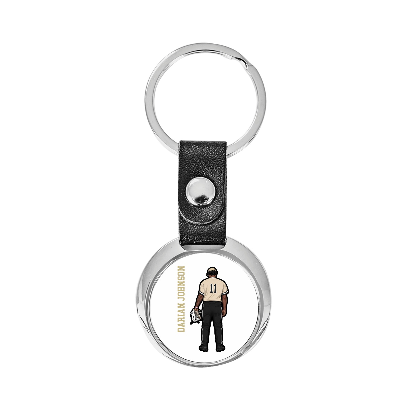 Key Chain — Name Vertical in Classic