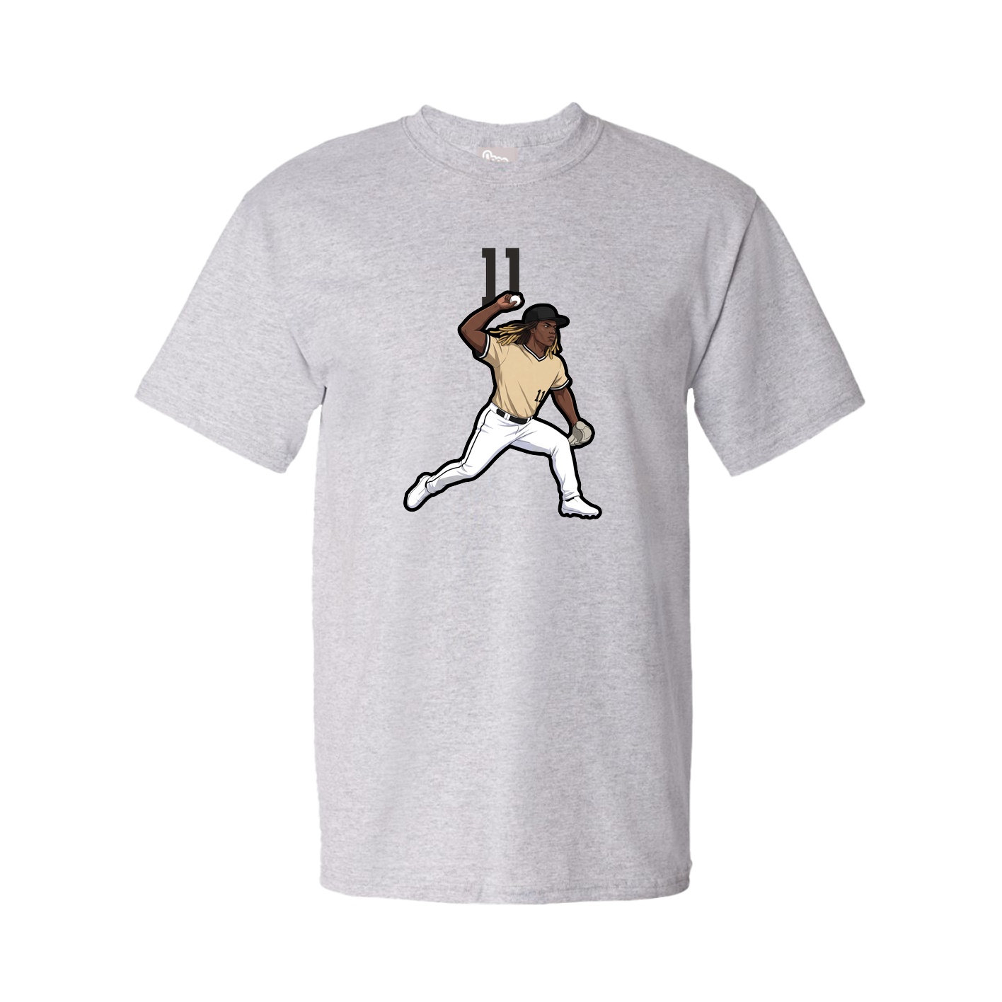 Tee — Number Top in Grey