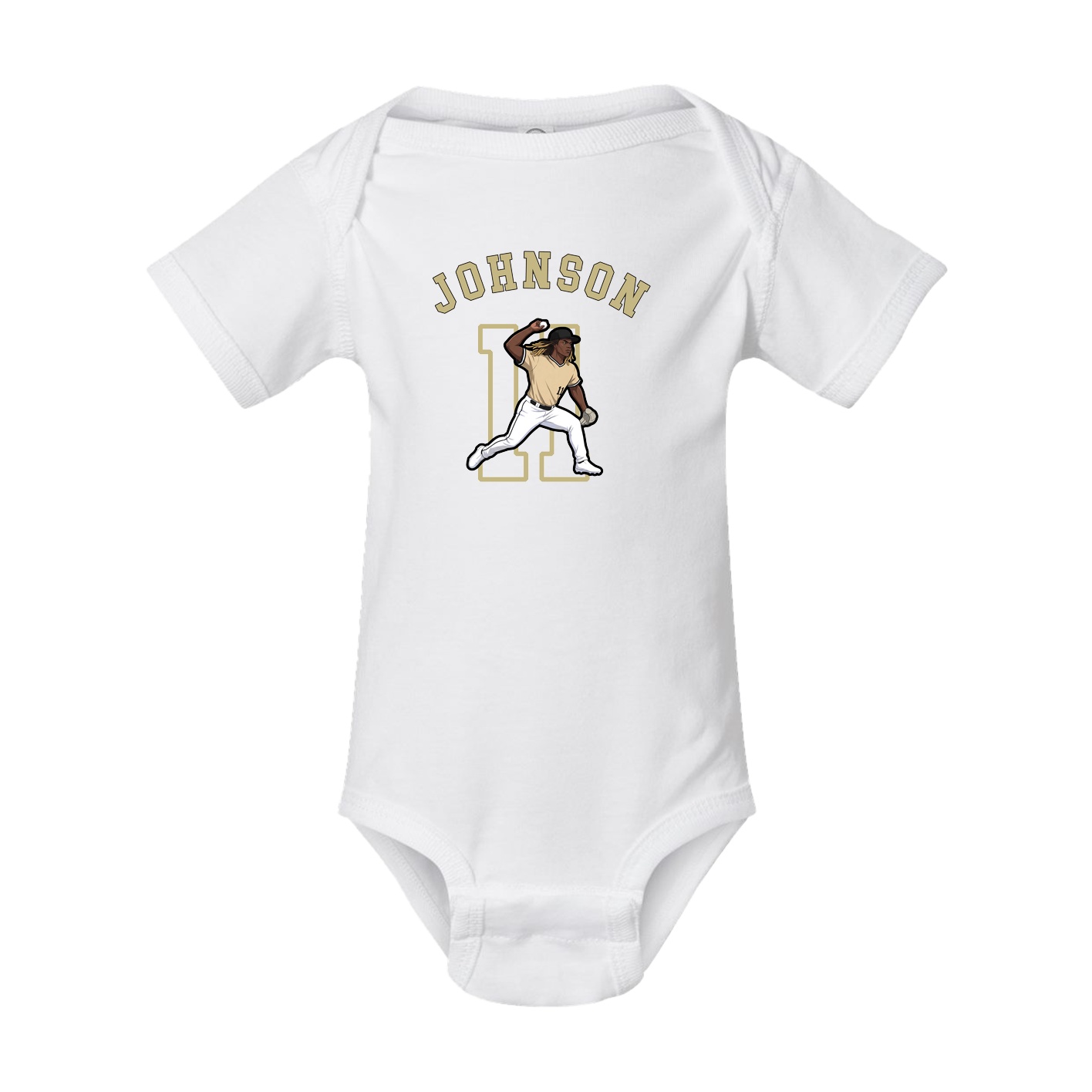 Baby Onesie — Shirsey Arch in White