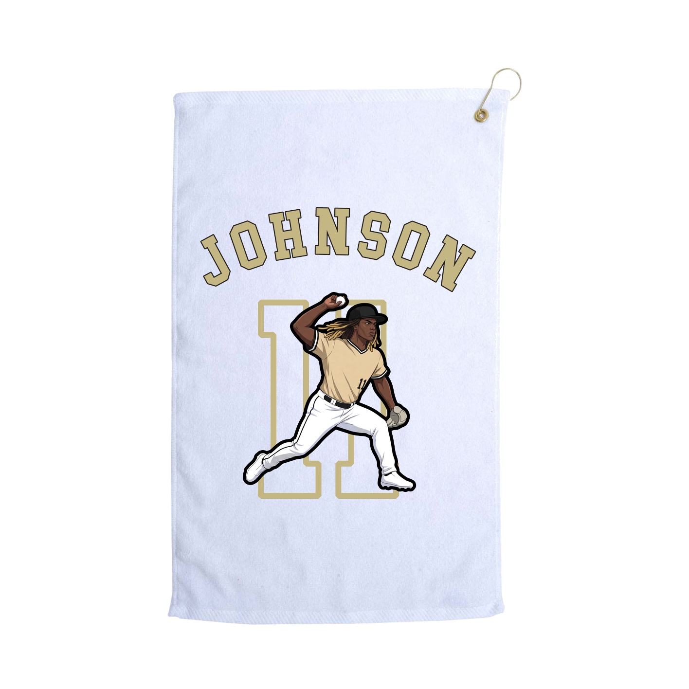 Golf Towel — Shirsey Arch in White