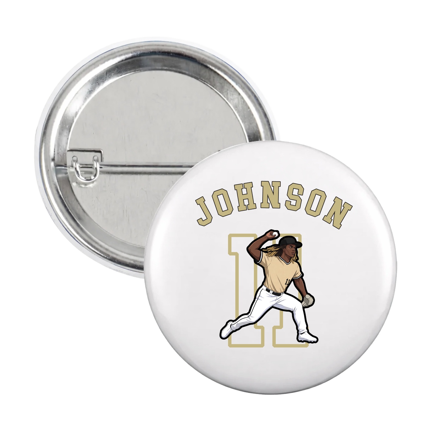 Game Day Button — Shirsey Arch in White
