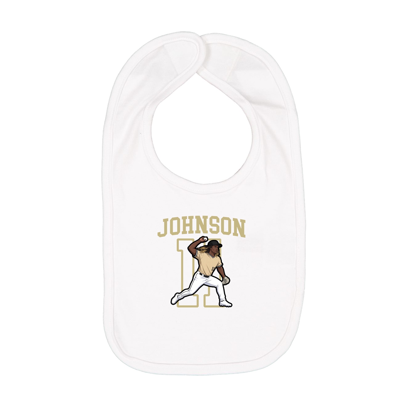 Infant Bib — Shirsey in White