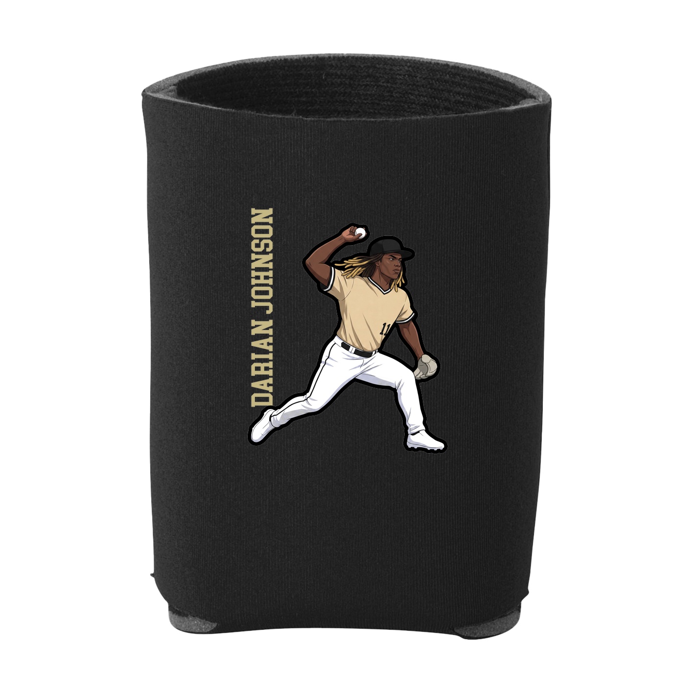 Can Holder — Name Vertical in Black