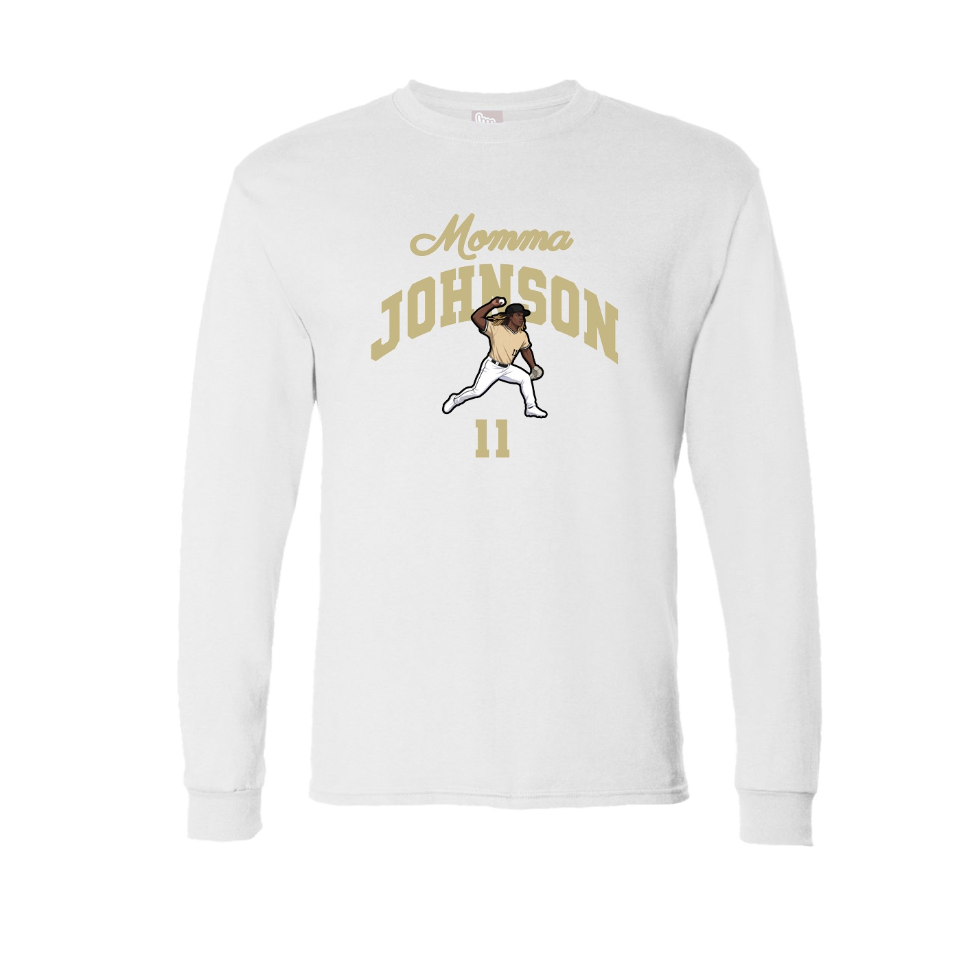 Long Sleeve Tee — Mothers Day Arch in White