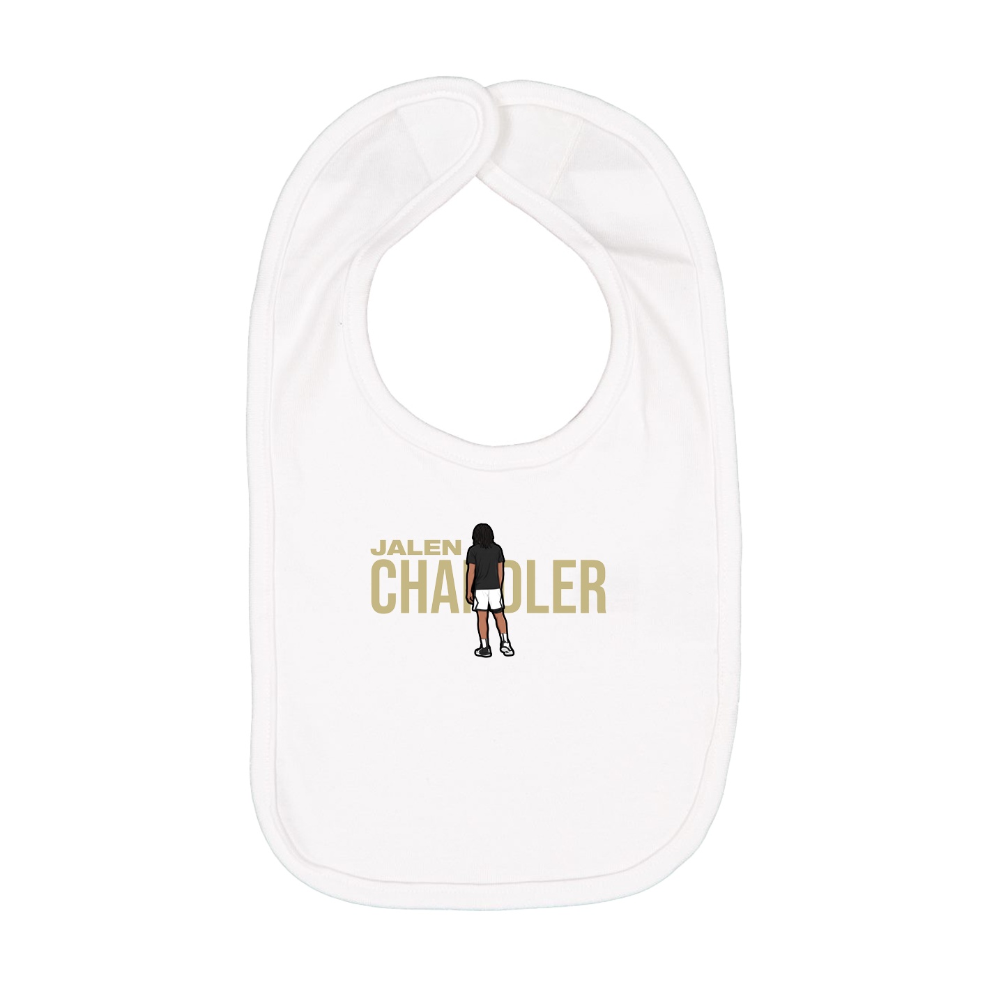 Infant Bib — Player Name in White