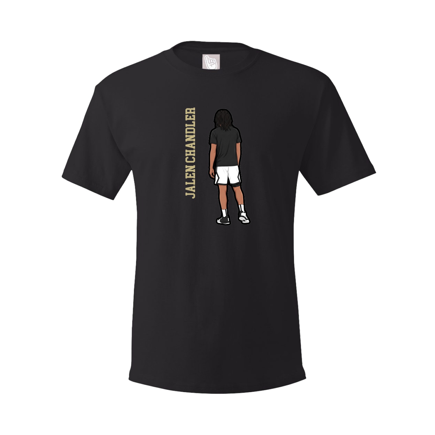 Youth Tee — Name Vertical in Black