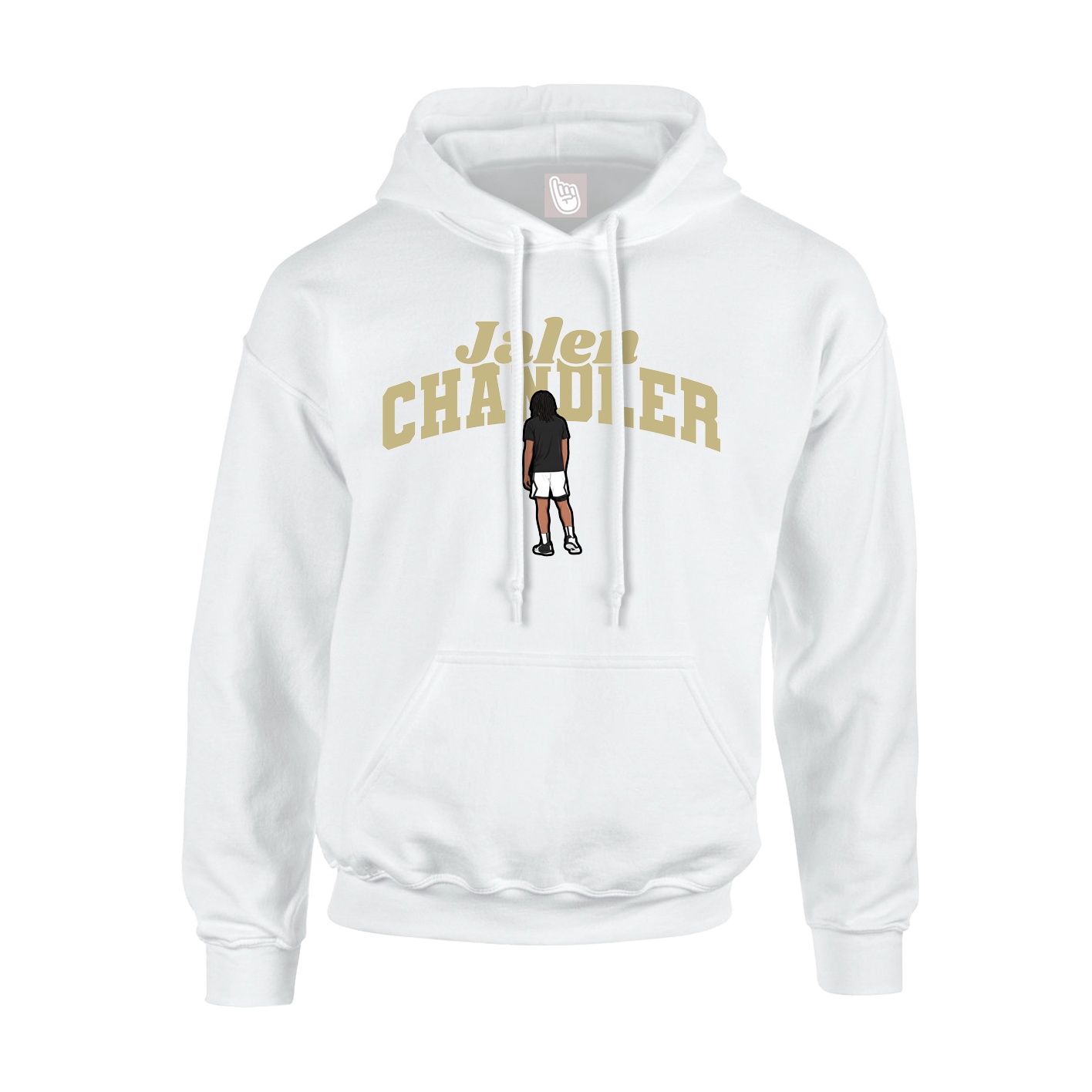 Youth Hoodie — Signature Arch in White
