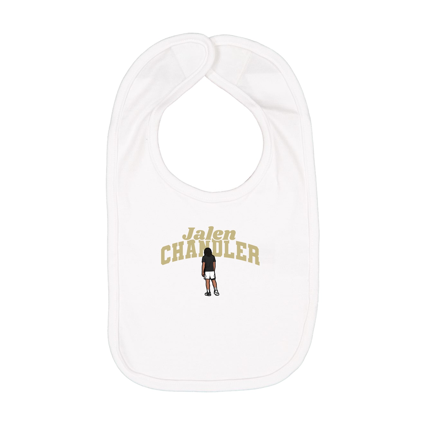 Infant Bib — Signature Arch in White