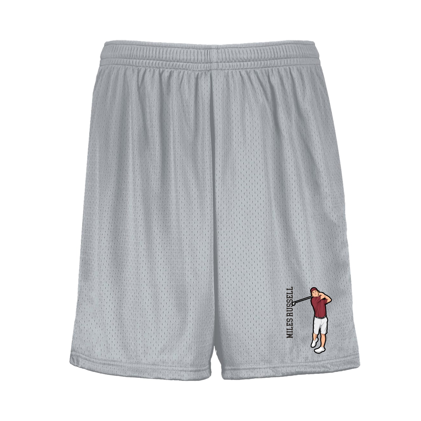 Shorts — Name Vertical in Silver