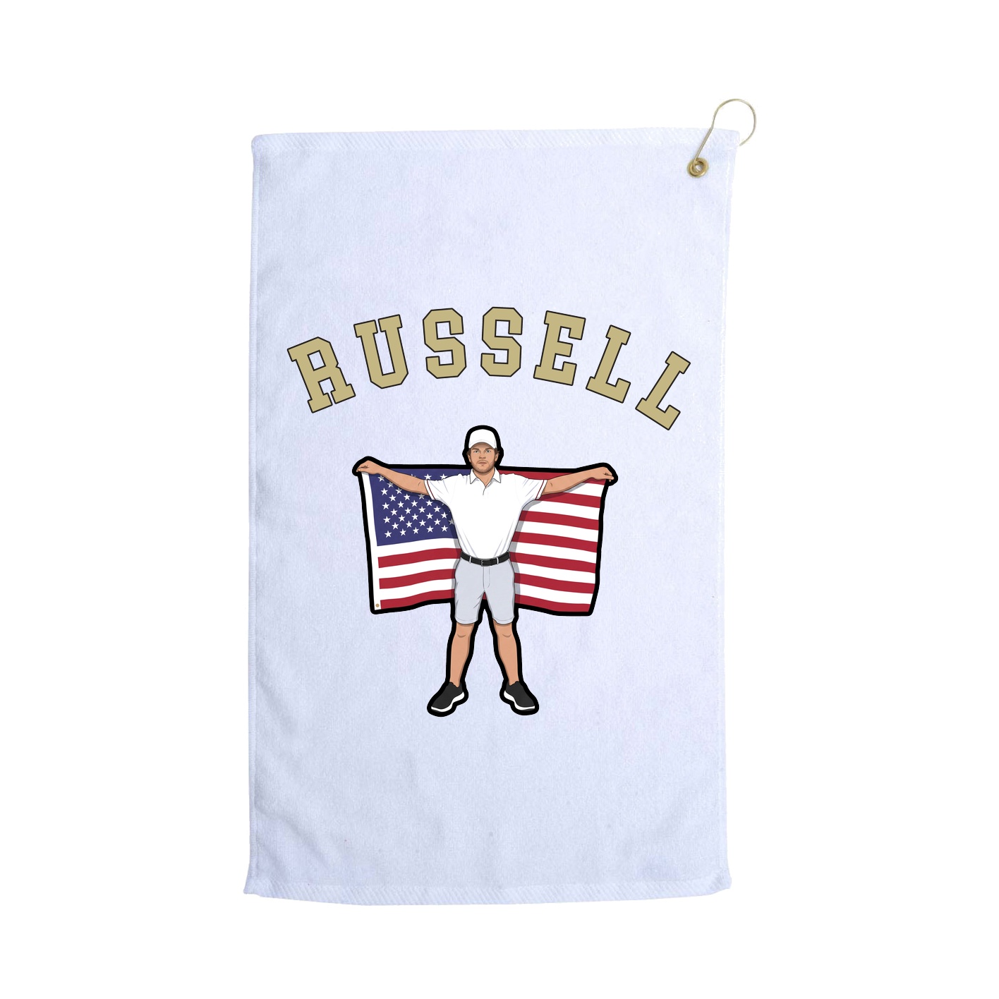 Golf Towel — Shirsey Arch in White
