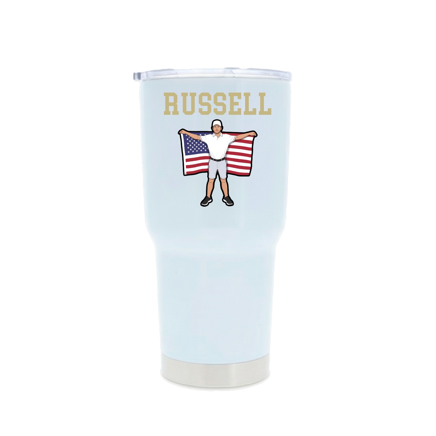 30oz Stainless Steel Tumbler — Shirsey in White