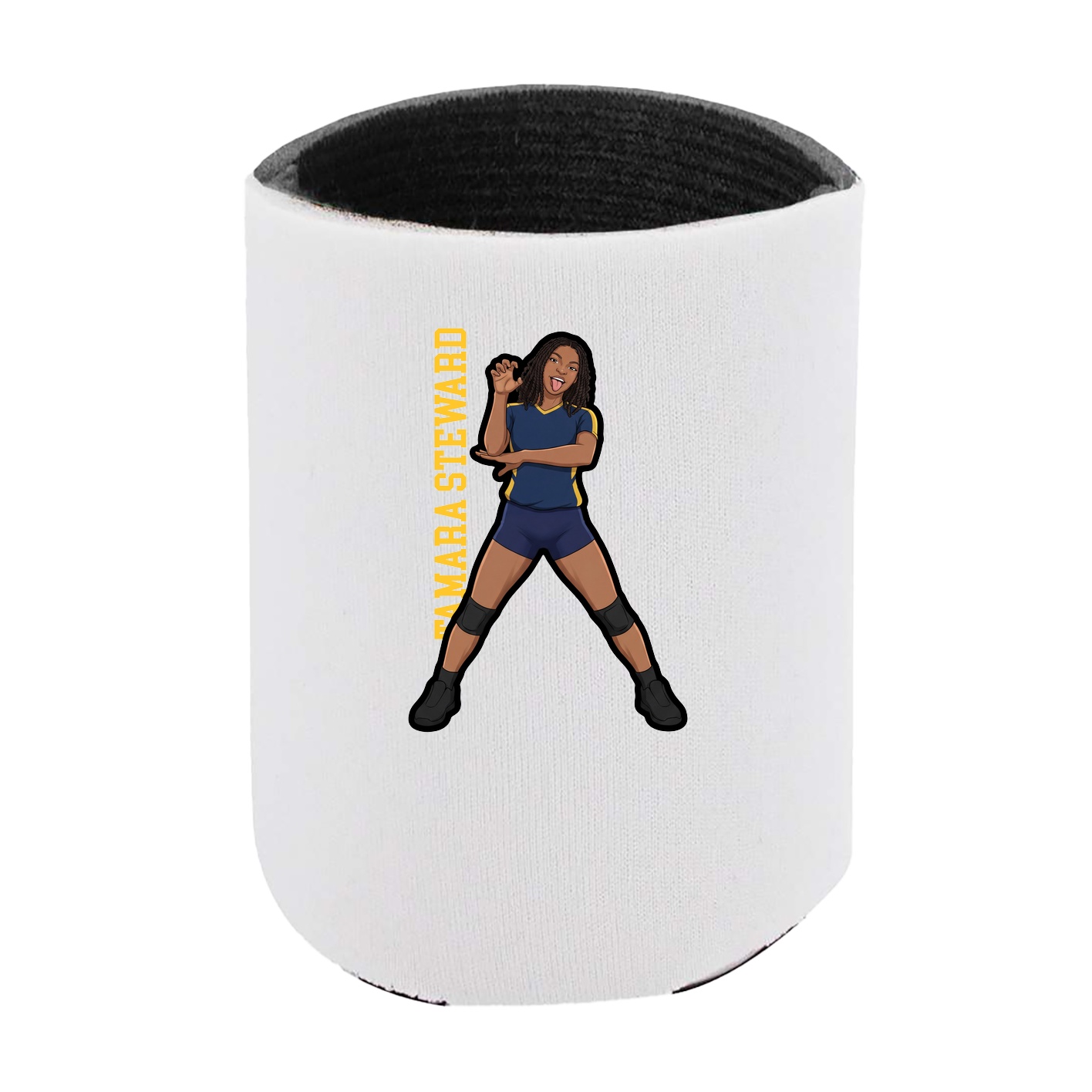 Can Holder — Name Vertical in White