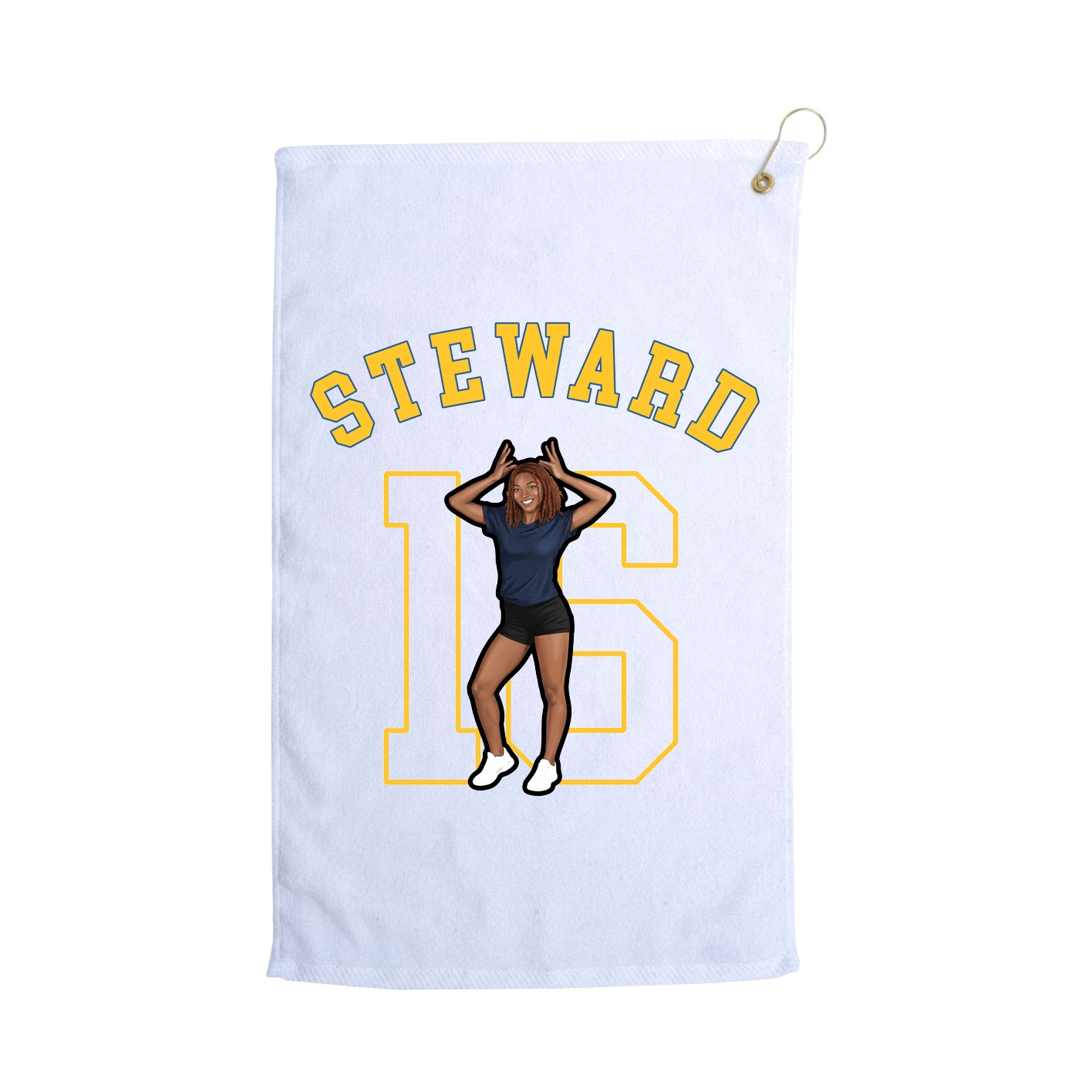 Golf Towel — Shirsey Arch in White