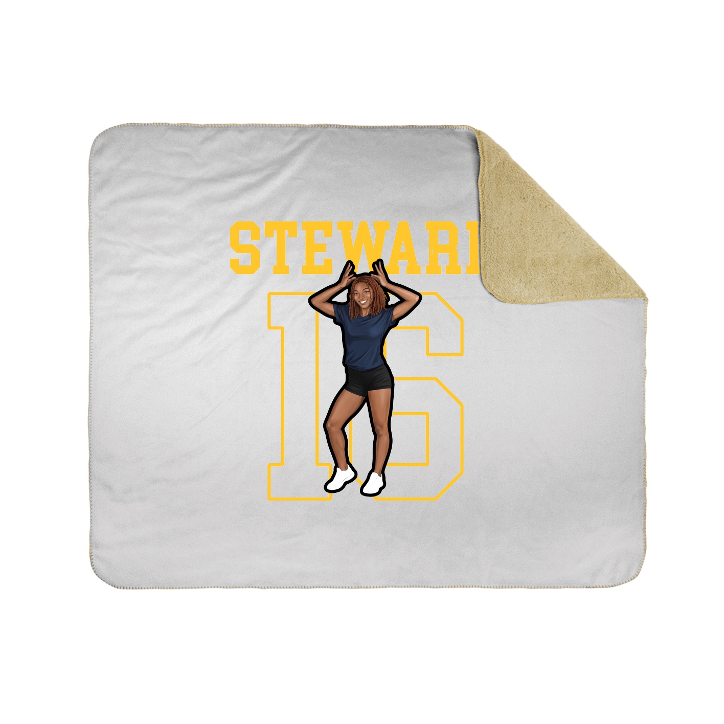 50x60 Sherpa Lined Throw Blanket
