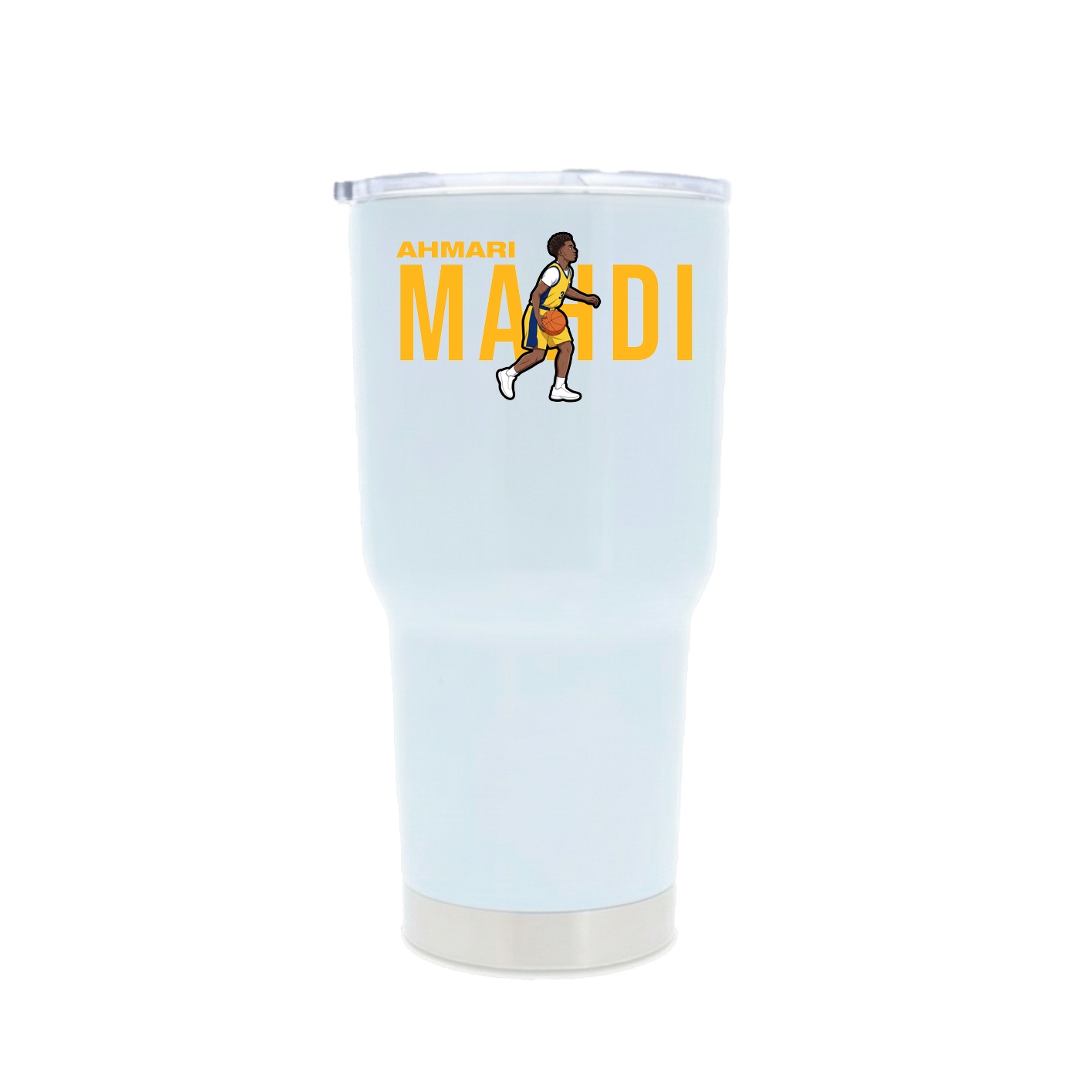 30oz Stainless Steel Tumbler — Player Name in White