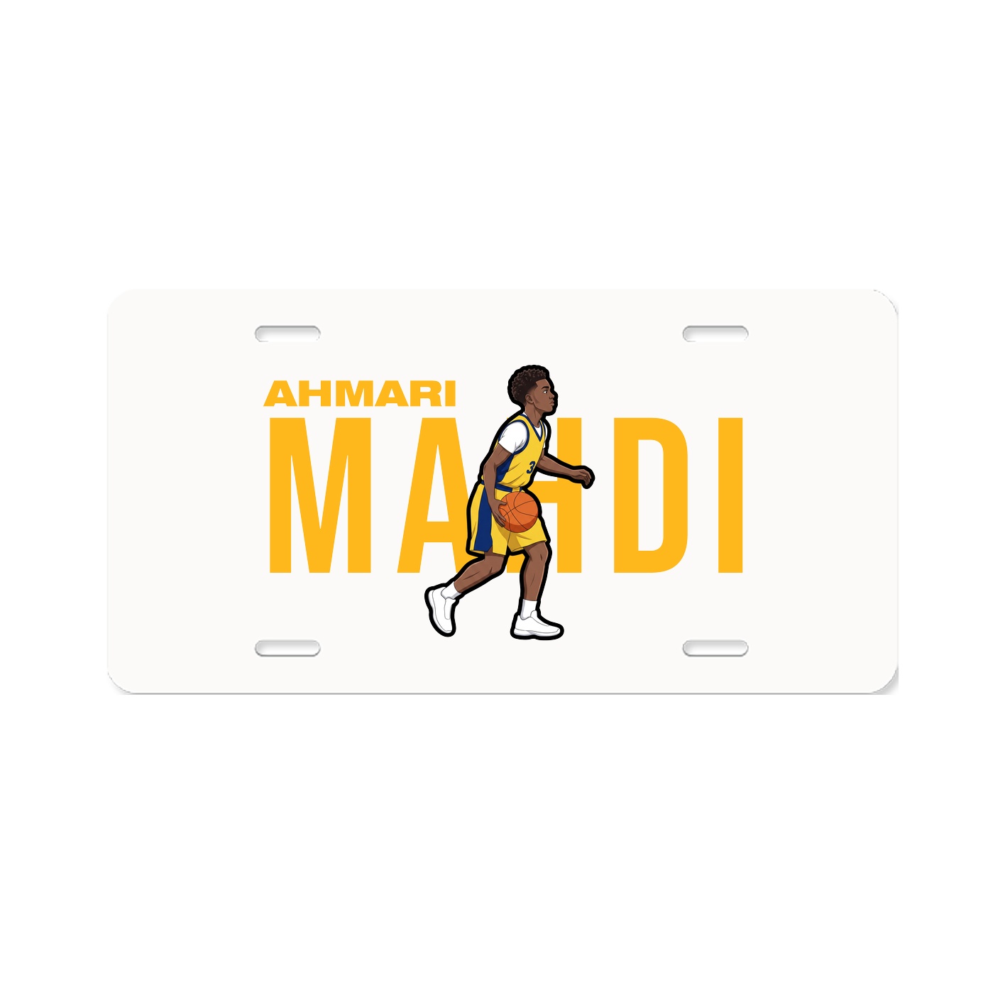 License Plate — Player Name in Classic