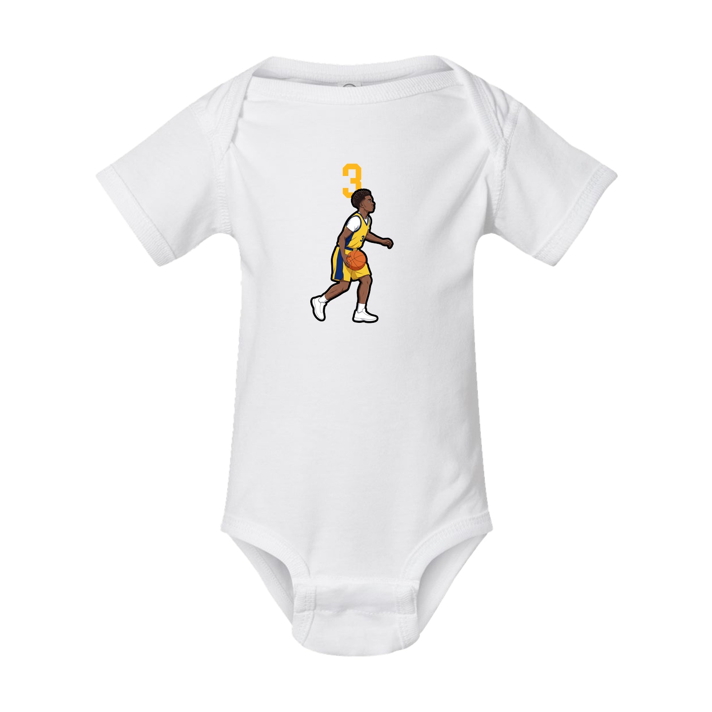 Baby Onesie — Number Top in White