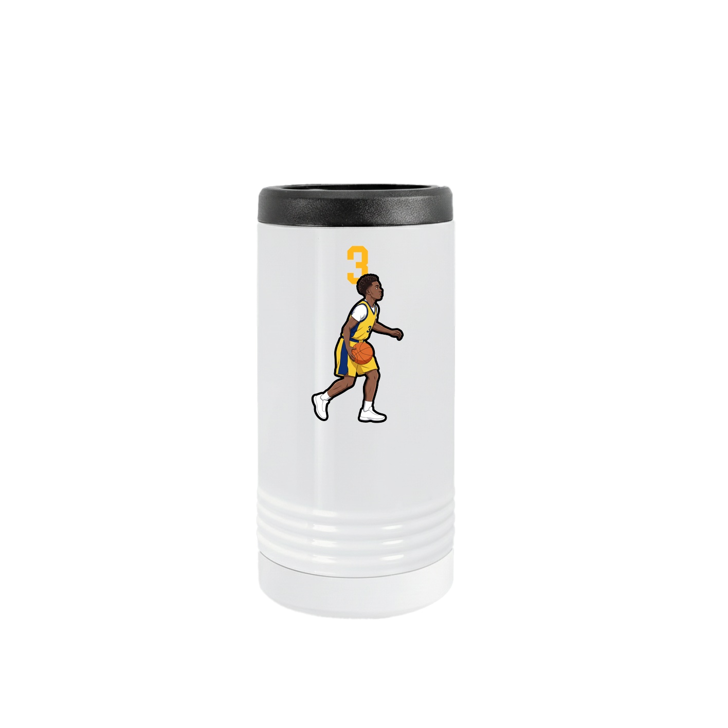 Slim Beverage Holder — Number Top in White