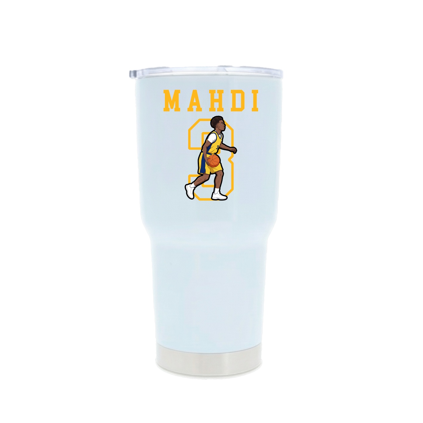 30oz Stainless Steel Tumbler — Shirsey in White
