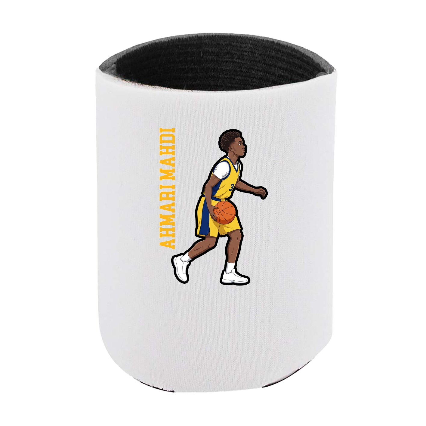 Can Holder — Name Vertical in White
