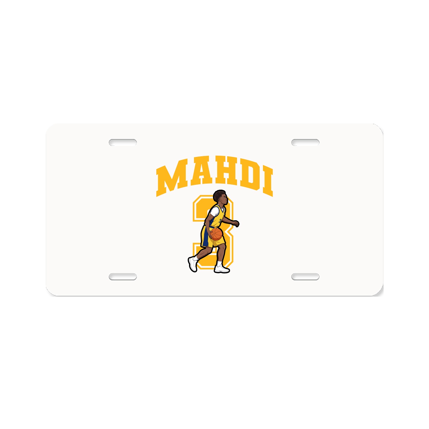 License Plate — Number in Classic