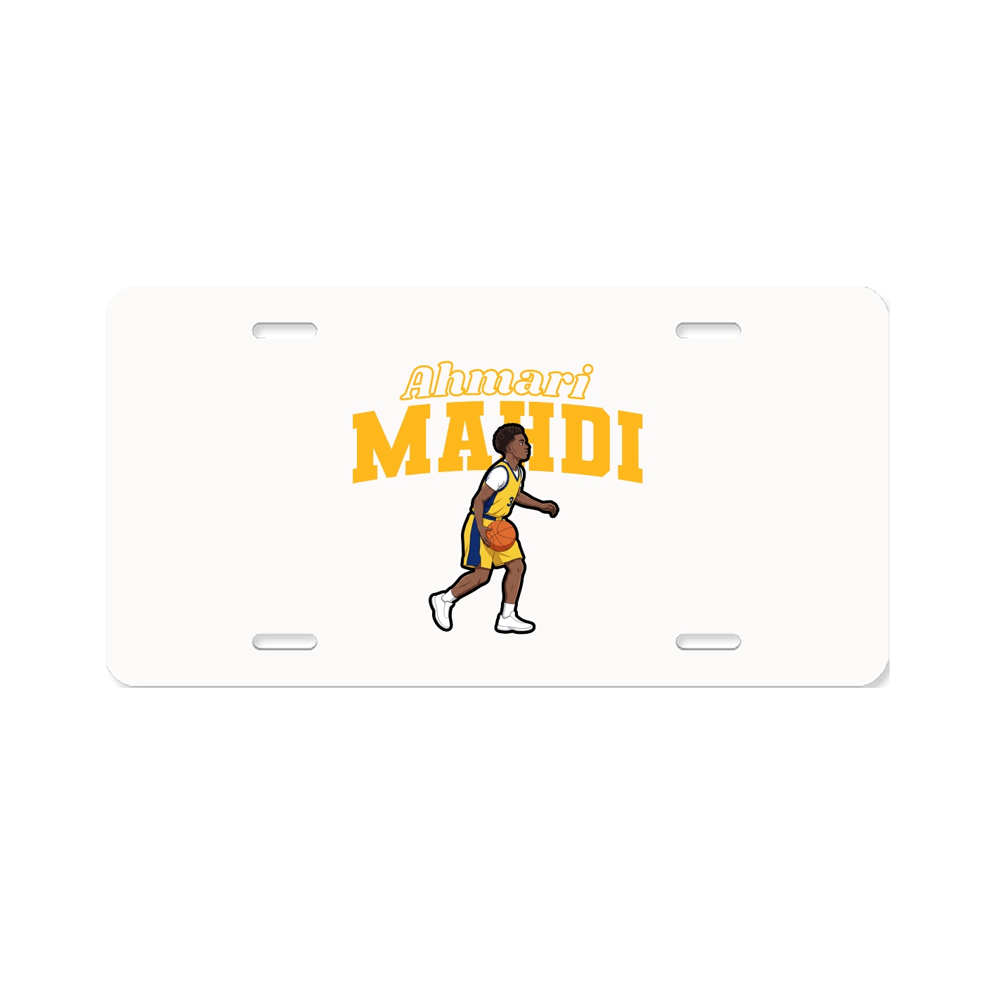 License Plate — Name Arch in Classic